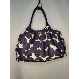 KATE SPADE STEVIE DIAPER BAG NYLON NAVY  & CREAM DIAPER BAG